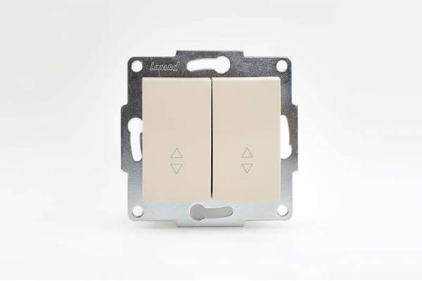 Механизм выключателя проходного 2-кл. 1п СП Karina 10А IP20 крем. LEZARD 707-0388-106