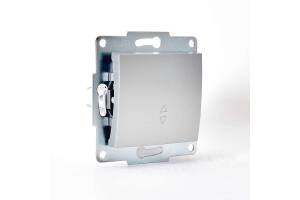 Механизм выключателя проходного 1-кл. 1п СП Karina 10А IP20 мат. серебр. LEZARD 707-4388-105