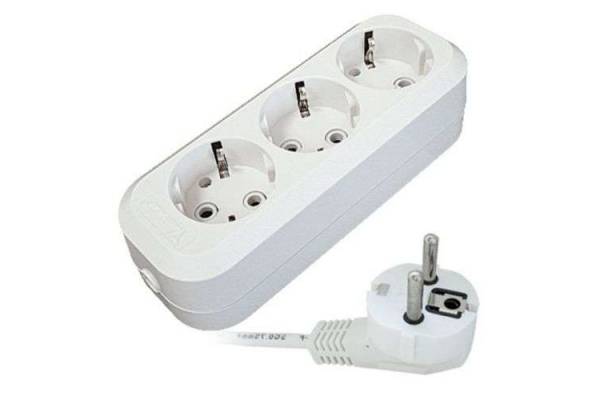 Удлинитель 3х3м с заземл. 13А IP20 Е-303 АБС-пл. ПВС 3х1 UNIVersal 9631977