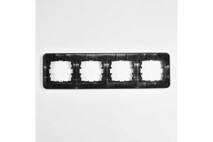 Рамка 4-м KARINA LIFE горизонт. черн. бархат LEZARD 708-4200-149