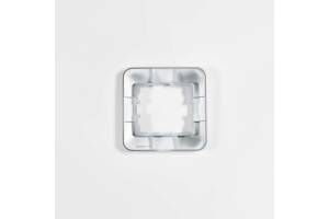 Рамка 1-м KARINA LIFE горизонт. мат. серебр. LEZARD 708-4300-146