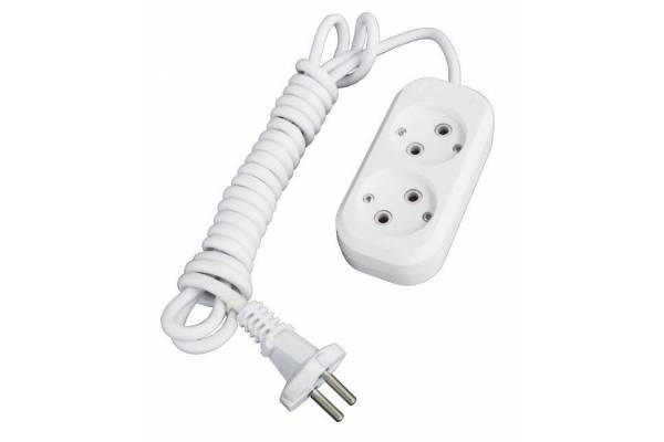 Удлинитель 2х5м без заземл. 10А IP20 Е-202 АБС-пл. ПВС 2х0.75 UNIVersal 9631961