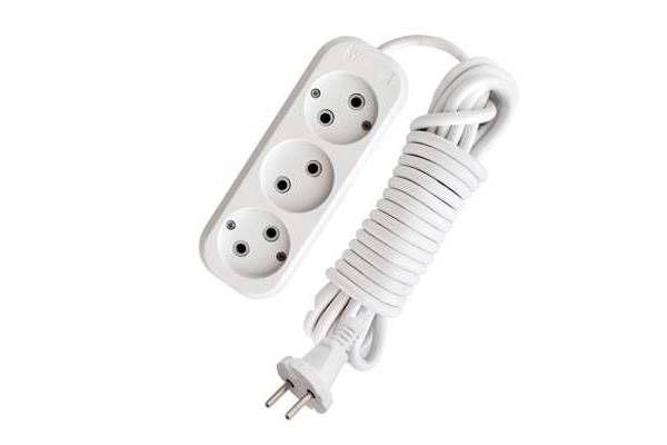 Удлинитель 3х10м без заземл. 10А IP20 Е-203 АБС-пл. ПВС 2х1 UNIVersal 9631967