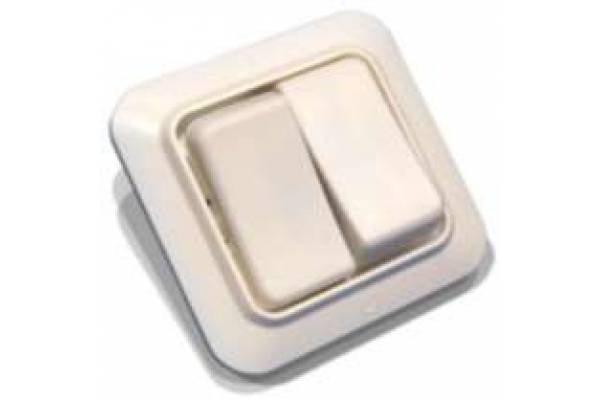 Выключатель 2-кл. СП 6.3А IP20 С56-У02 бел. БЕЛ. ЦЕРКОВЬ С56-У02