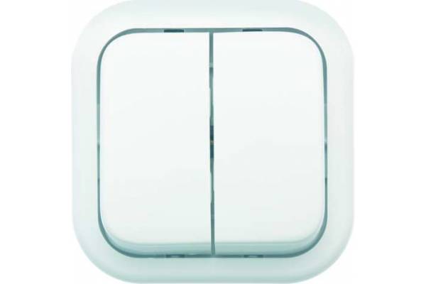 Выключатель 2-кл. ОП Валентина 10А IP20 А56-025 бел. Кунцево 7634