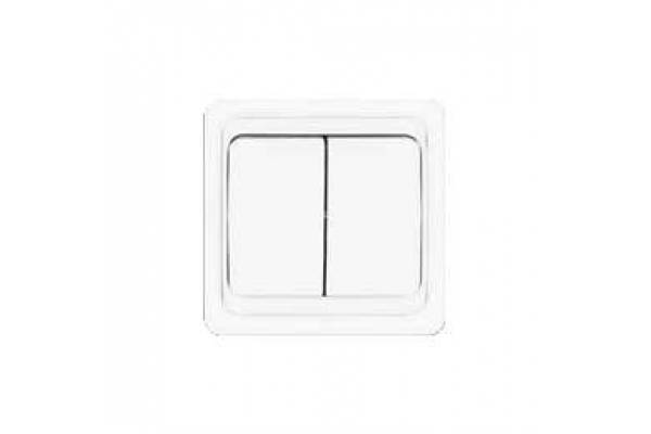 Выключатель 2-кл. СП Валери 10А IP20 бел. UNIVersal В0023