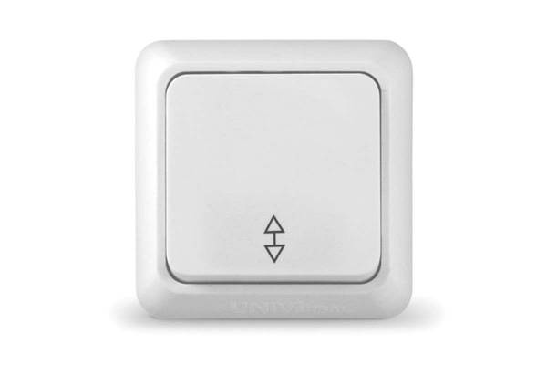 Выключатель проходной 1-кл. ОП Олимп 10А IP20 бел. UNIVersal О0025