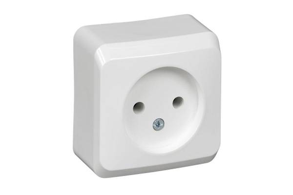 Розетка 1-м ОП Этюд 16А IP20 защ. шторки без заземл. крем. SchE PA16-002K