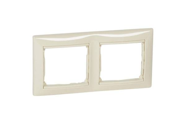 Рамка 2-м Valena горизонт. сл. кость (DIY-упак.) Leg 695632