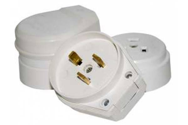 Разъем РШ-ВШ 32А 220В бел. РВШ 32-002