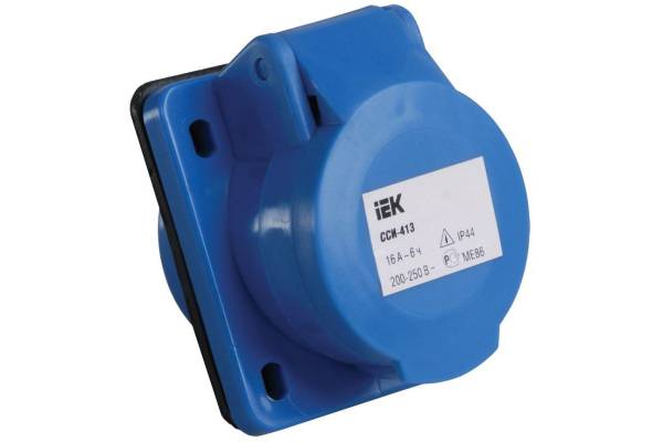 Розетка СП 16А 220В 2P+E ССИ-413 IP44 IEK PSR41-016-3