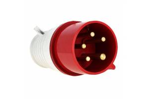 Вилка эл. каб. 32А 3P+E+N 380В IP44 (025) EKF ps-025-32-380
