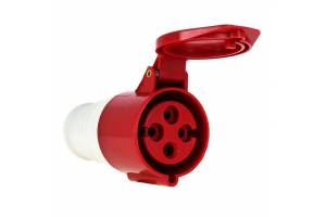 Розетка кабельная 32А 380В 3P+РЕ IP44 (224) EKF ps-224-32-380