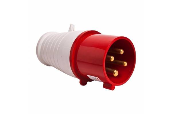 Вилка эл. каб. 16А 3P+РЕ 380В IP44 (014) EKF ps-014-16-380