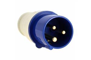 Вилка эл. каб. 32А 2P+РЕ 220В IP44 (023) EKF ps-023-32-220