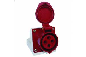 Розетка наружн. уст. 32А 380В 3P+РЕ IP44 (124) EKF ps-124-32-380