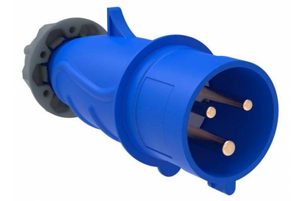 Вилка эл. каб. 16А 2P+PE 220В IP44 MAGNUM ССИ-013 IEK PSN01-016-3