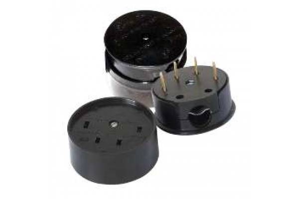 Разъем РШ-ВШ 25А 380В черн.