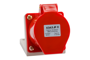 Розетка 124 32А 380В AC 3P+PE 6ч для монтажа на поверхность IP44 КЭАЗ 222756