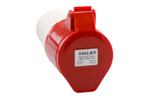 Розетка кабельная 225 32А 380AC 3P+PE+N 6ч IP44 КЭАЗ 222753