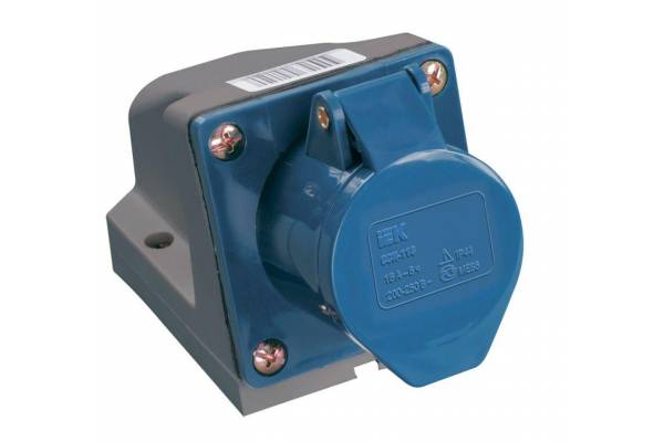 Розетка ОП 32А 220В 2P+PЕ ССИ-123 IP44 IEK PSR11-032-3