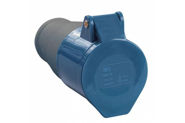 Розетка кабельная 32А 220В 2P+PE ССИ-223 IP44 IEK PSR21-032-3