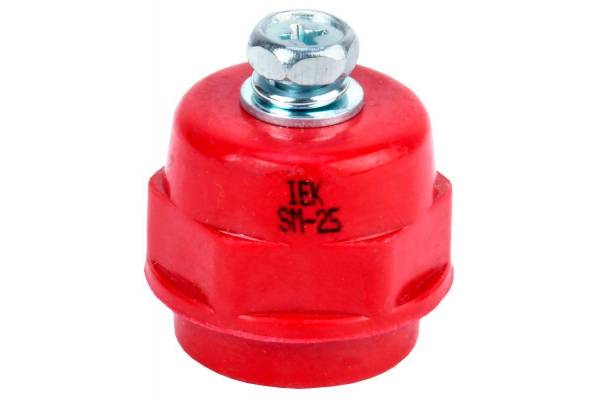 Изолятор SM25 (М6) силовой с болтом IEK YIS11-25-06-B