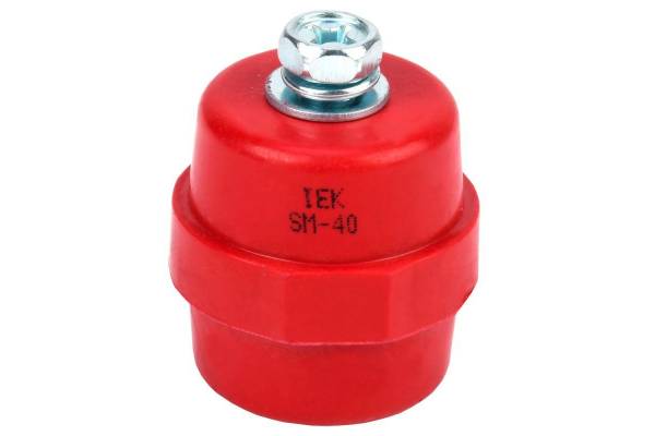 Изолятор SM40 (М8) силовой с болтом IEK YIS11-40-12-B