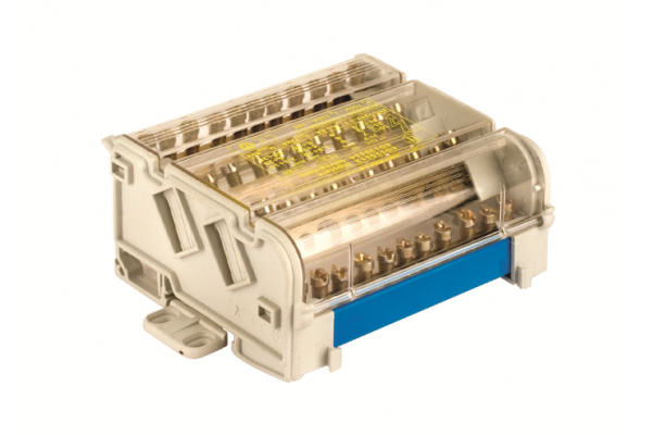 Блок распределительный 4p 7х6мм на DIN-рейку ДКС BD125114