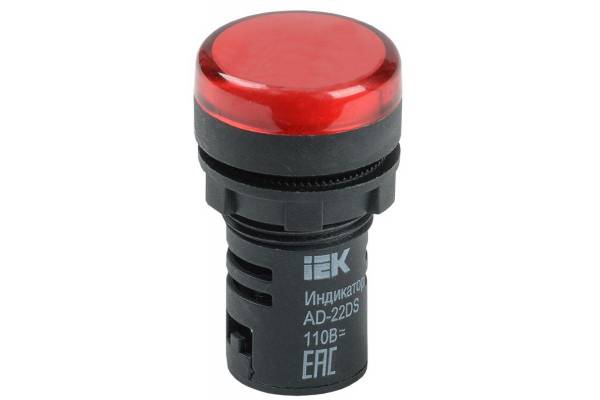 Арматура светосигнальная AD-22DS 24В AC/DC красн. IEK BLS10-ADDS-024-K04