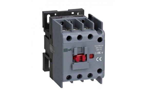 Контактор КМ-102 38А 220В/230В AC3 AC4 1НО SchE 22313DEK