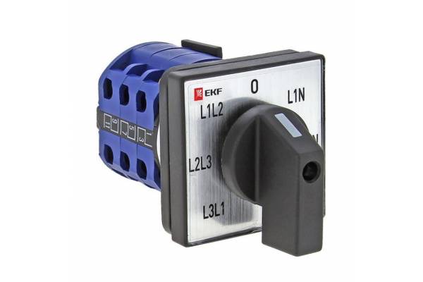 Переключатель кулачковый ПК-1-64 10А для вольтметра EKF pk-1-64-10