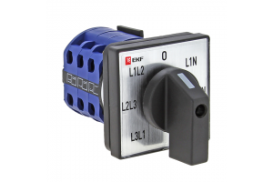 Переключатель кулачковый ПК-1-64 10А для вольтметра EKF pk-1-64-10