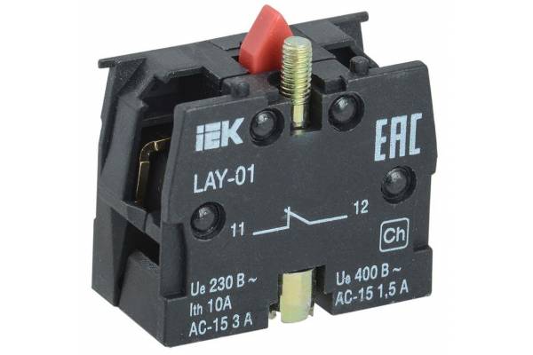 Блок контактный 1р для LAY5 IEK BDK11