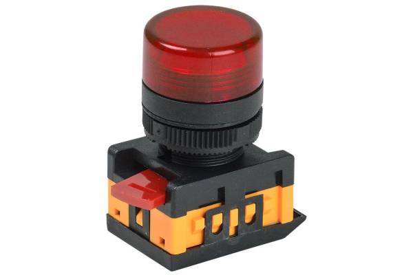 Арматура светосигнальная AL-22TE красн. цил. IEK BLS30-ALTE-K04