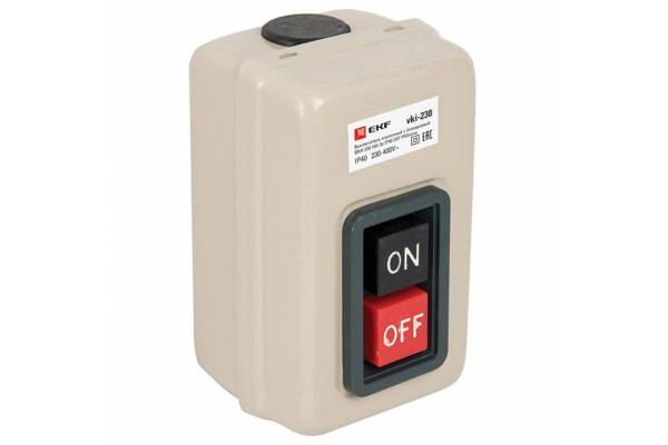 Выключатель кнопочный с блокировкой ВКИ-230 3п 16А IP40  PROxima EKF vki-230