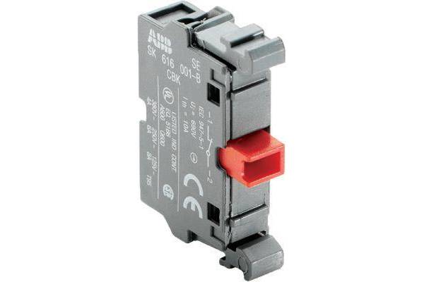 Блок контактов MCB-01 фронт. монтаж 1Н3 ABB 1SFA611610R1010