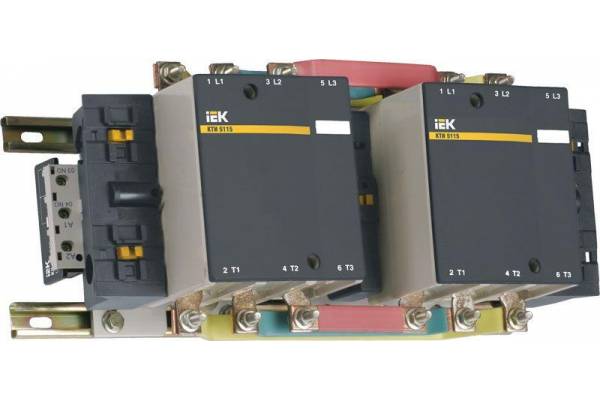 Контактор КТИ-51853 реверс 185А 230В/АС3 IEK KKT53-185-230-10