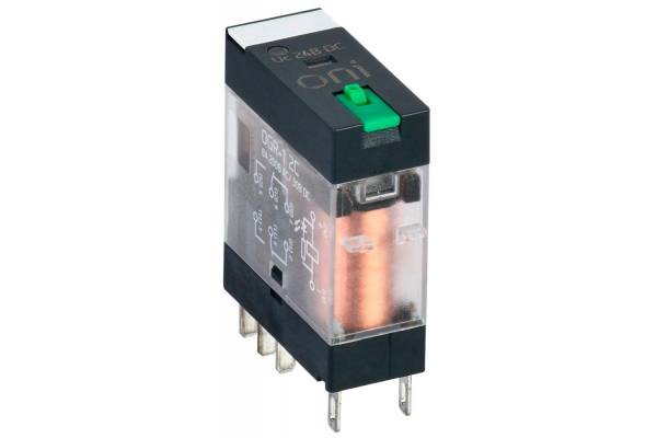 Реле общего назначения OGR-1 2C 24В DC с LED и тест. кнопкой ONI OGR-1-2C-DC24V-L-B
