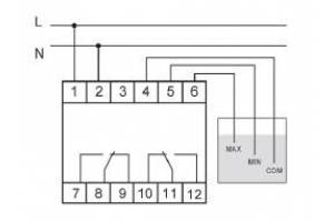 Реле уровня PZ-829 (двухуровневый монтаж на DIN-рейке 35мм 230В AC 2х16А 2перкл. IP20) F&F EA08.001.002