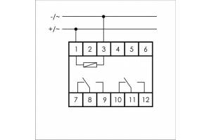 Реле промежуточное PK-2P (монтаж на DIN-рейке 35мм 220В 50Гц 2х8А 2 перекл.) F&F EA06.001.009