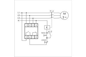 Реле контроля наличия и чередования фаз CKF-BT (монтаж на DIN-рейке 35мм; микропроцессорный; регулировка порога отключения и времени отключения; контроль верхнего и нижнего значений напряжения; 3х400/230+N 2х8А 1Z 1R IP20) F&F EA04.002.004
