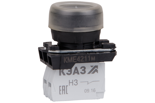 Кнопка КМЕ 4211м 1но+1нз цилиндр IP65 черн. КЭАЗ 248243