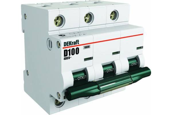 Выключатель автоматический модульный 3п C 80А 10кА ВА-201 SchE 13008DEK