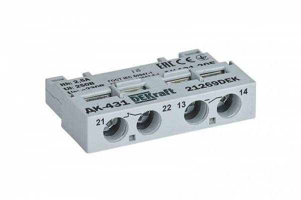 Контакт дополнительный фронтальный 1НО+1НЗ для ВА-431 SchE 21269DEK
