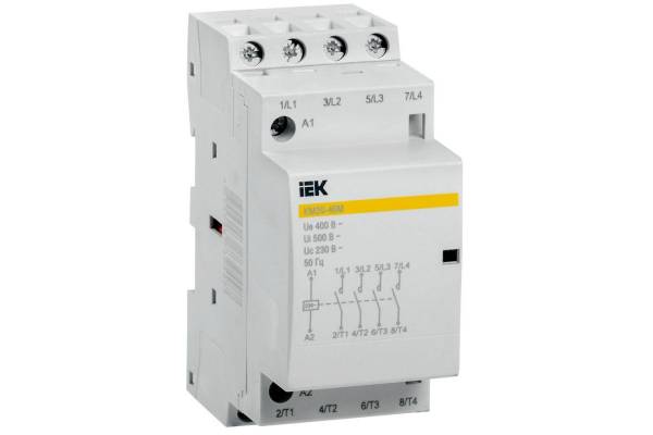 Контактор модульный КМ20-40М AC IEK MKK11-20-40