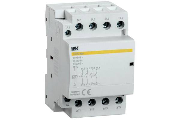 Контактор модульный КМ25-40М AC/DC IEK MKK21-25-40