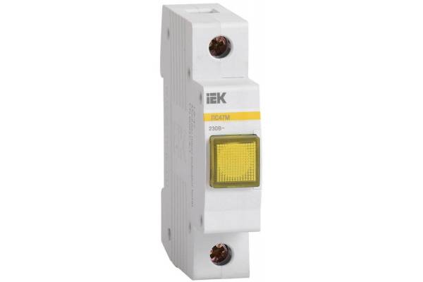 Лампа сигнальная ЛС-47М желт. IEK MLS20-230-K05