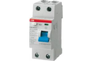 Выключатель дифференциального тока (УЗО) 2п 40А 30мА тип A F202 ABB 2CSF202101R1400