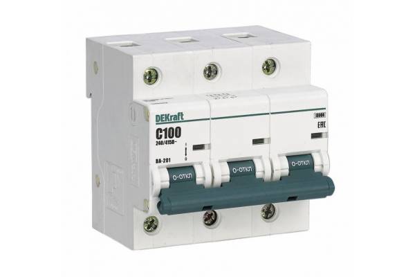 Выключатель автоматический модульный 3п C 125А 10кА ВА-201 SchE 13027DEK